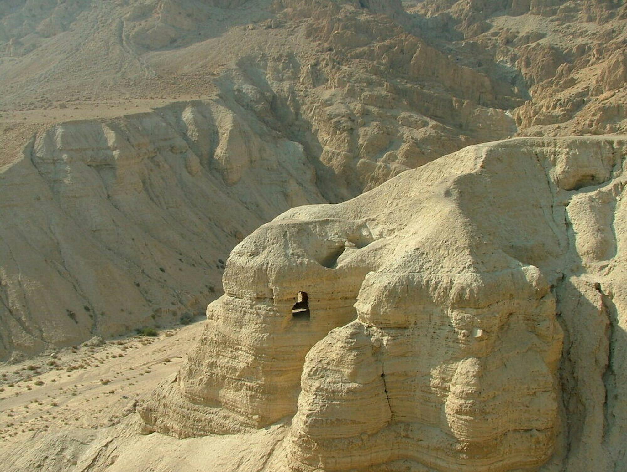 Qumran Caves (wikimedia commons)