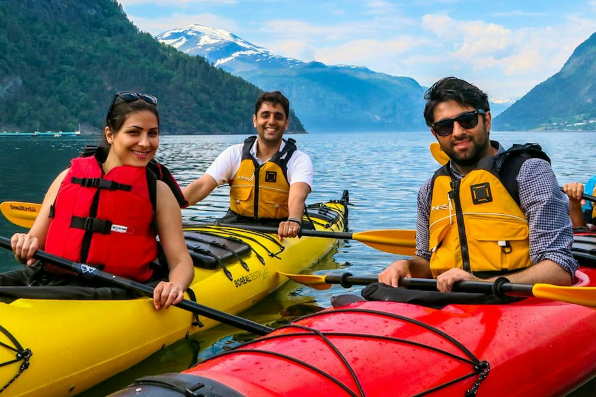 kayaking norway woman