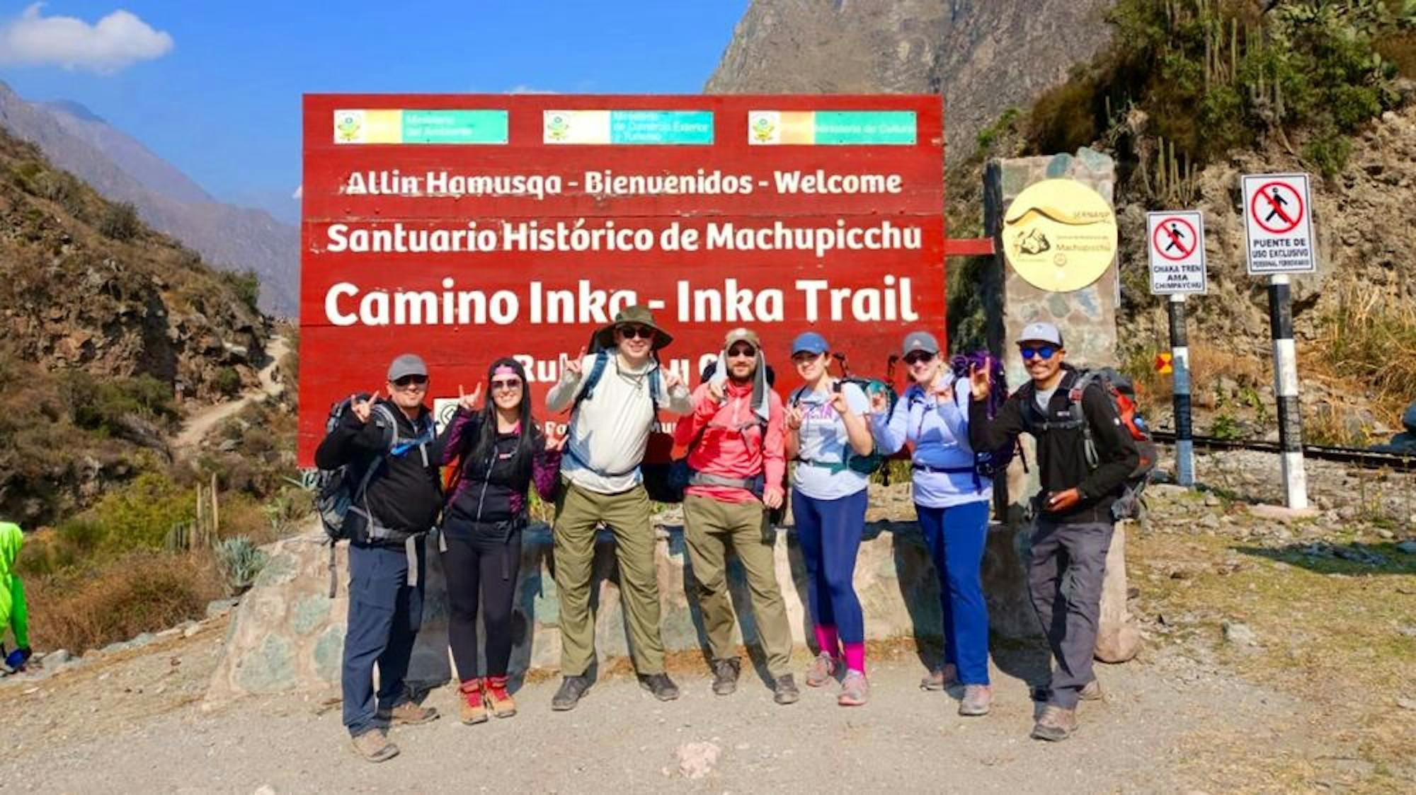 inca trail signage