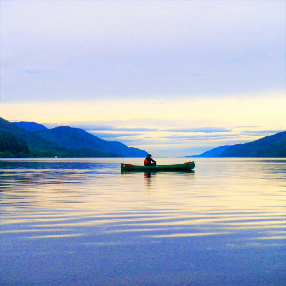 loch canoeing in Scotland