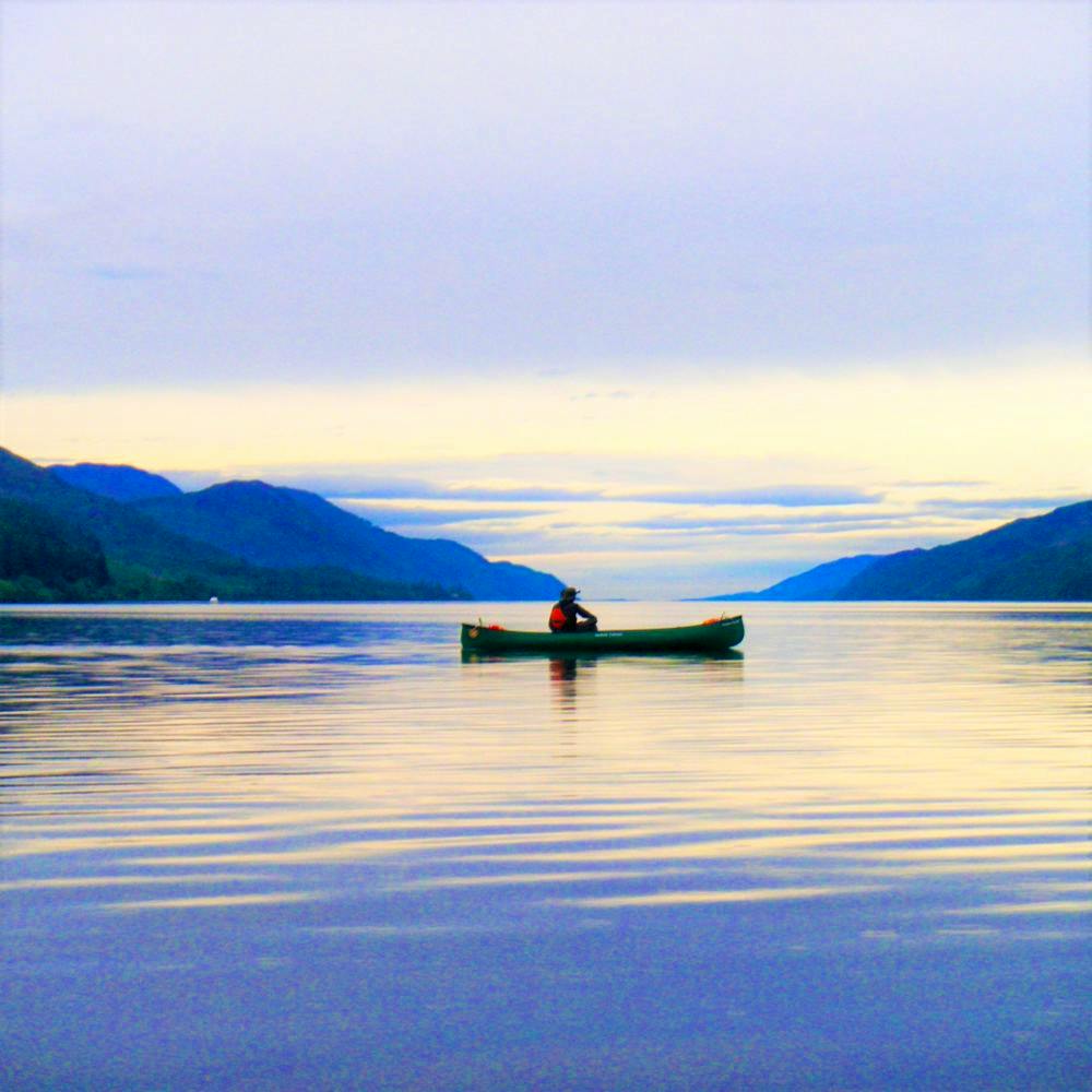 loch canoeing in Scotland