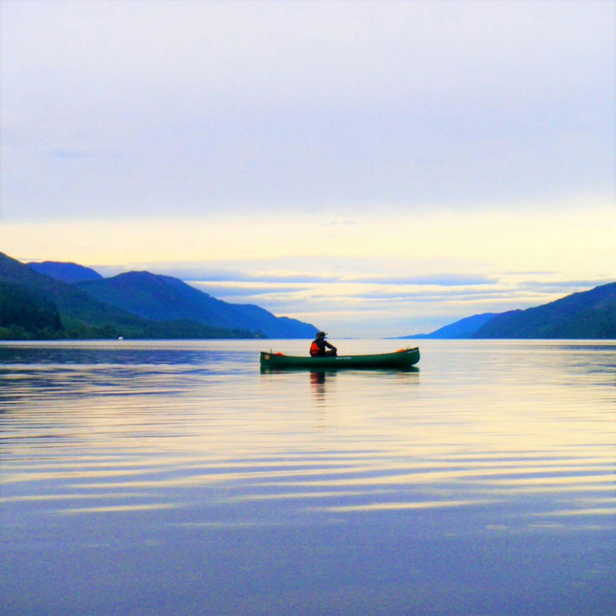 loch canoeing in Scotland