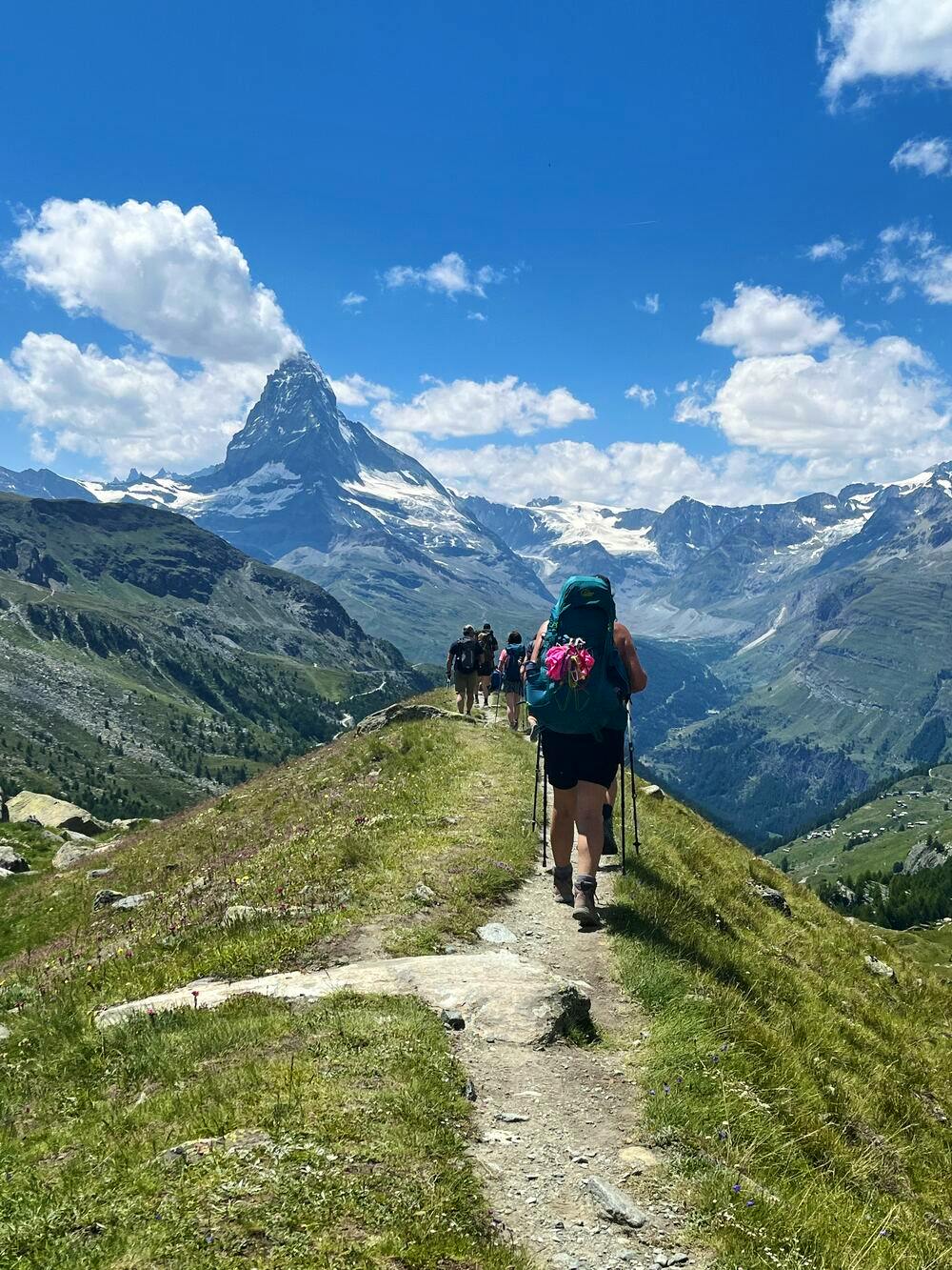 trekking around matterhorn