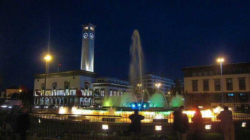 The Mohammed V Square Fountain, Casablanca