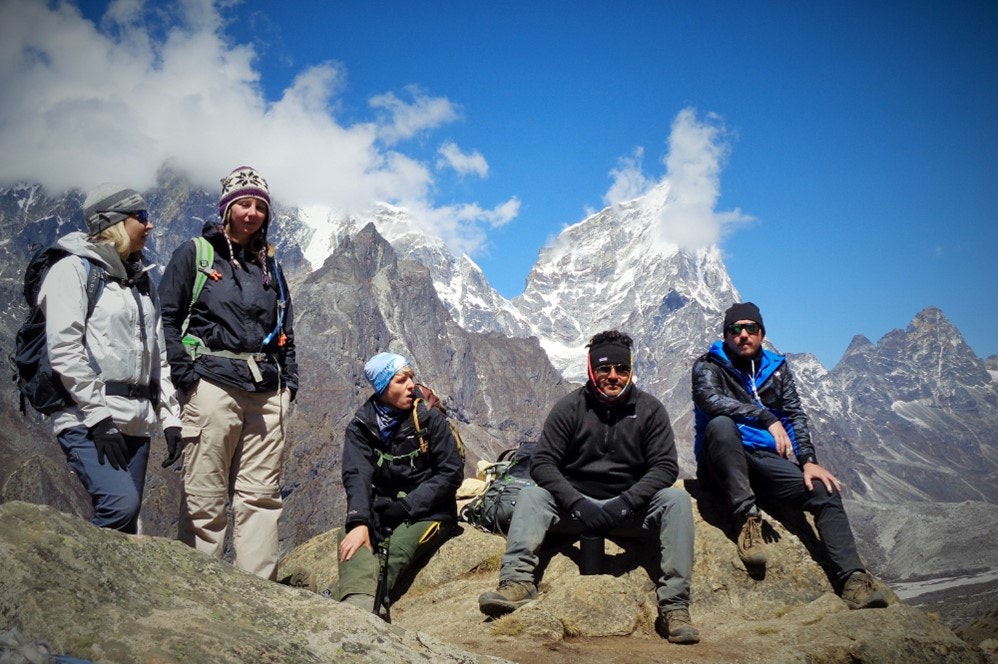 Resting during a Kathmandu Valley trek.