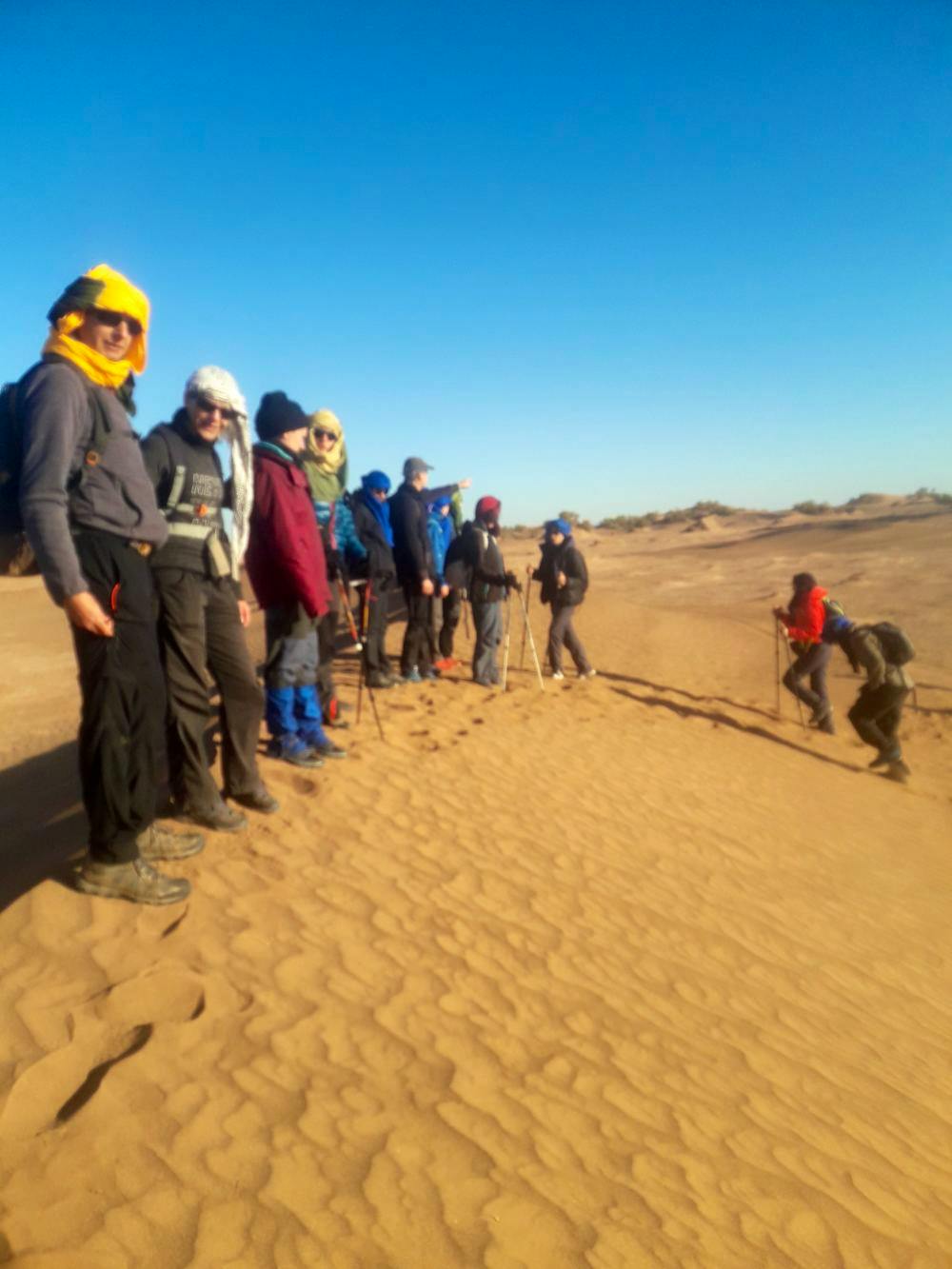 desert trekking group