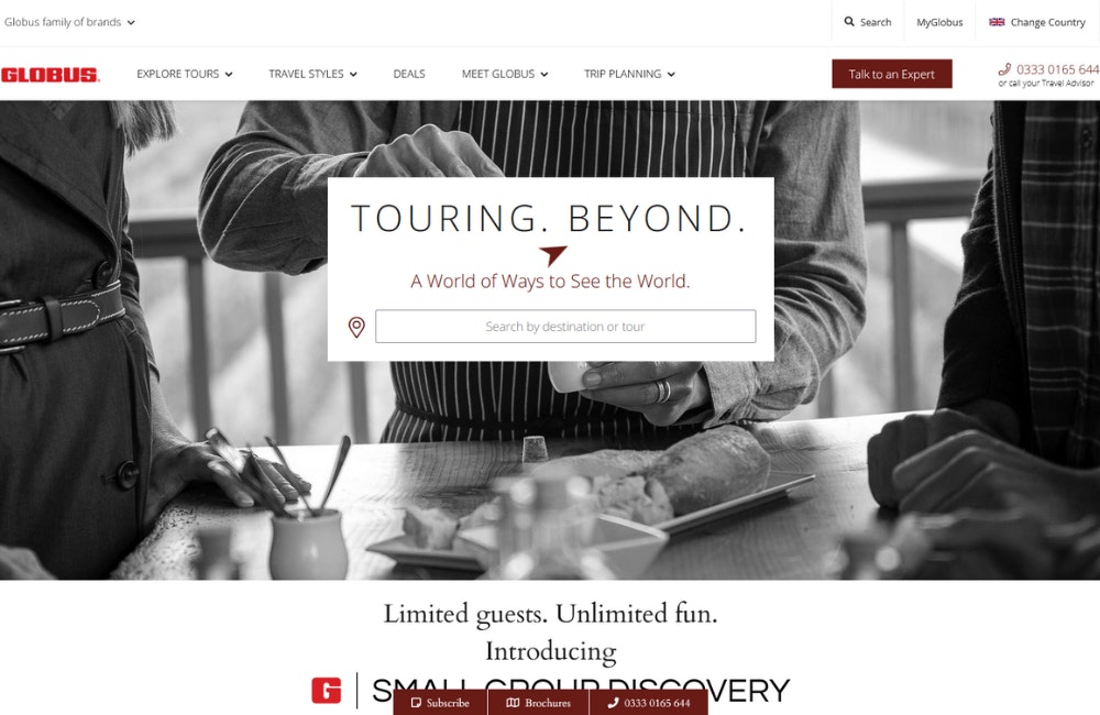 Globus Escorted small group adventure trips