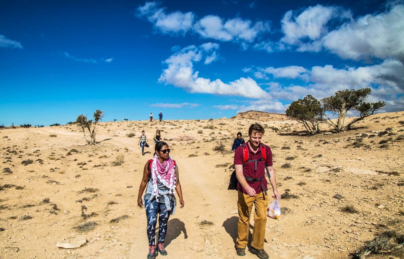 hikers in jordan