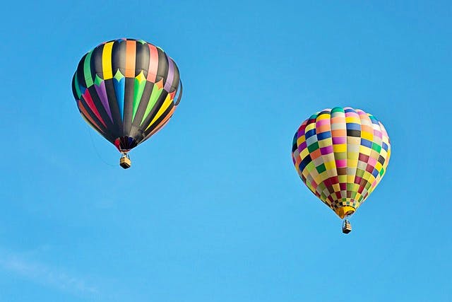 hot air balloons