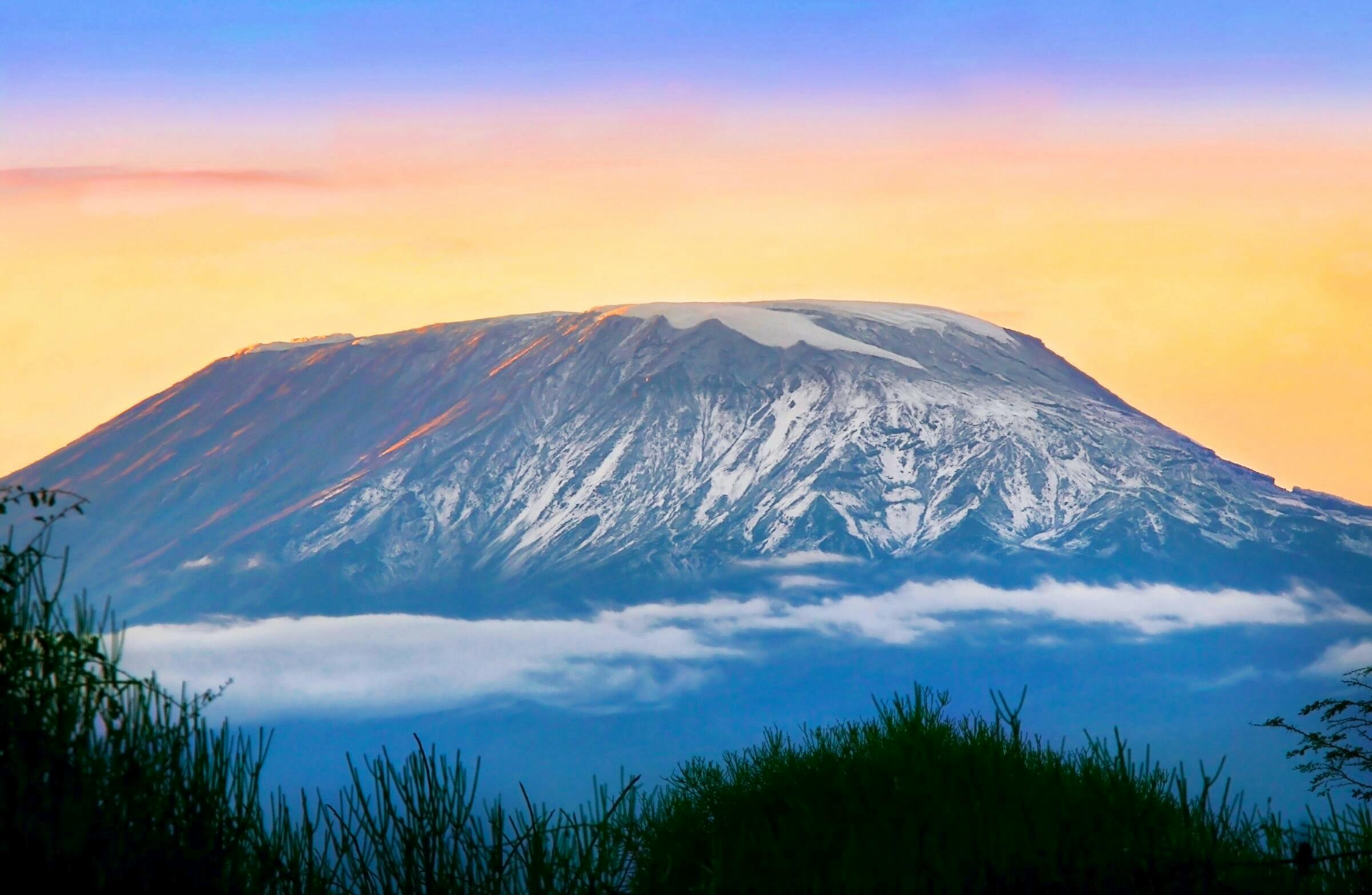 kilimanjaro at sunset