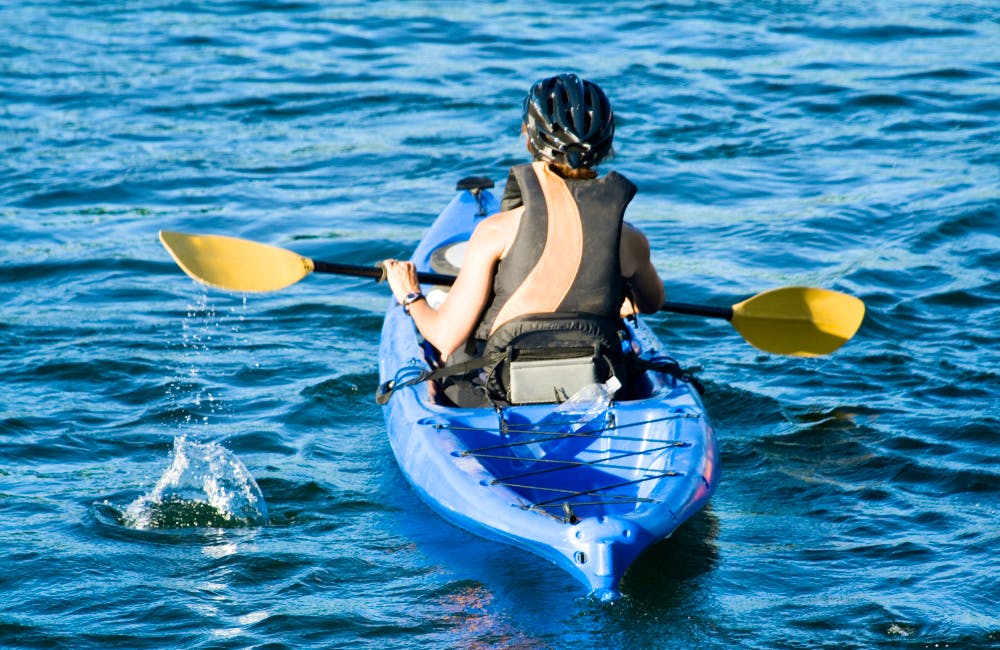 Kayaking Dress With a Drysuit