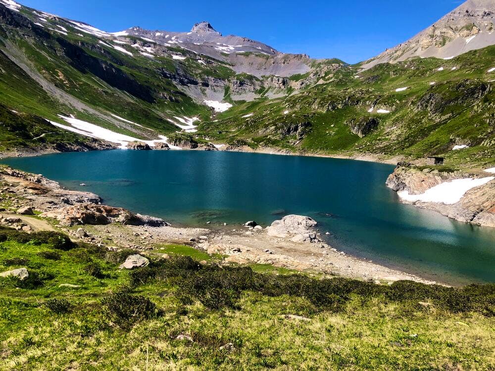 Scenery while hiking in Switzerland