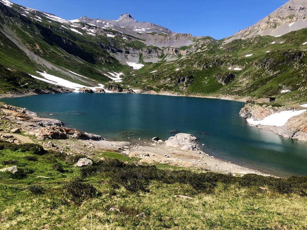 Scenery while hiking in Switzerland