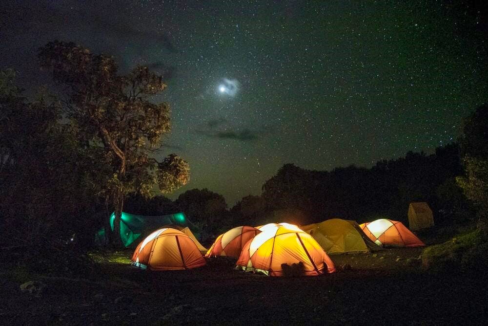 Camp under the stars