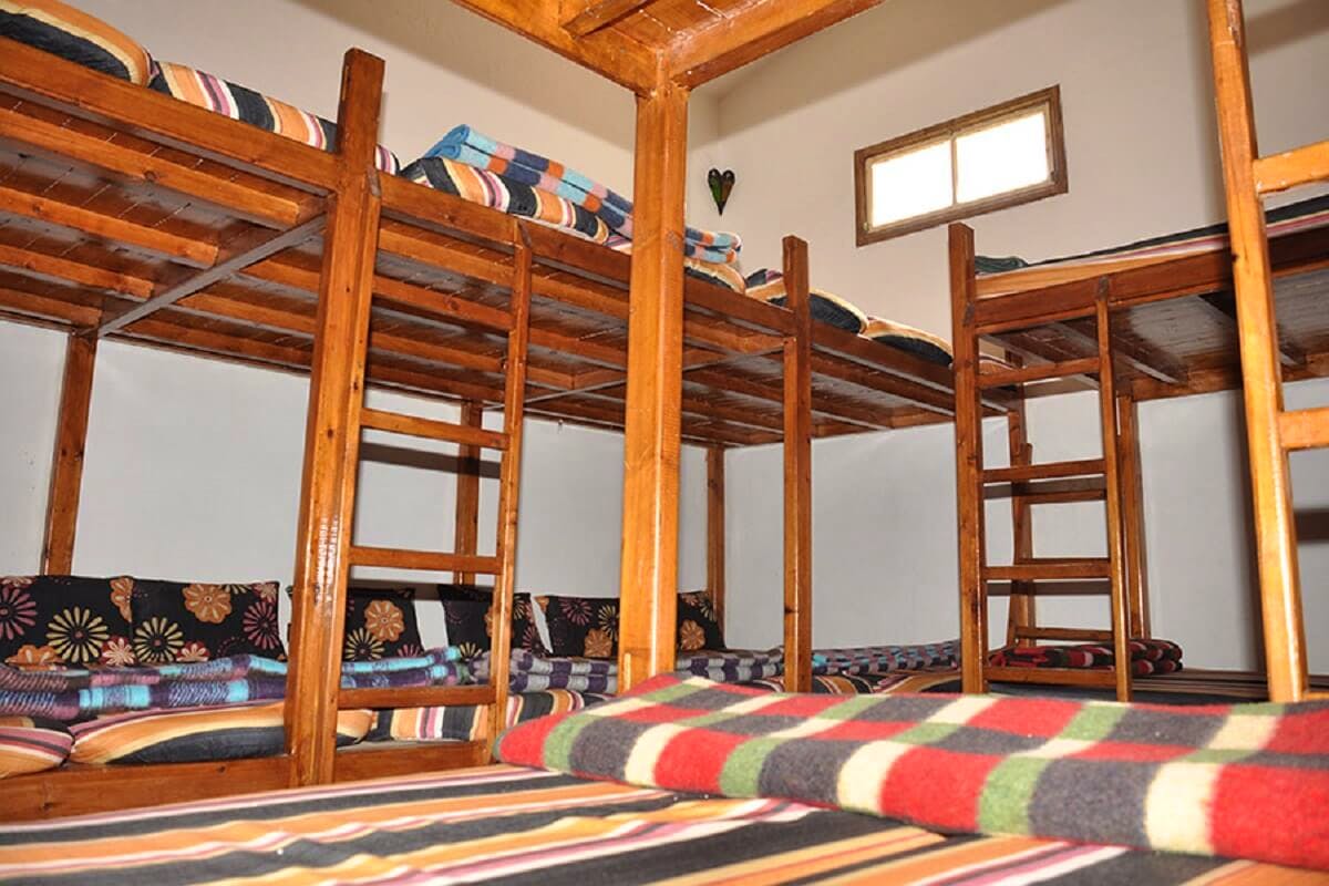 One of the largest dorms - beds are packed close