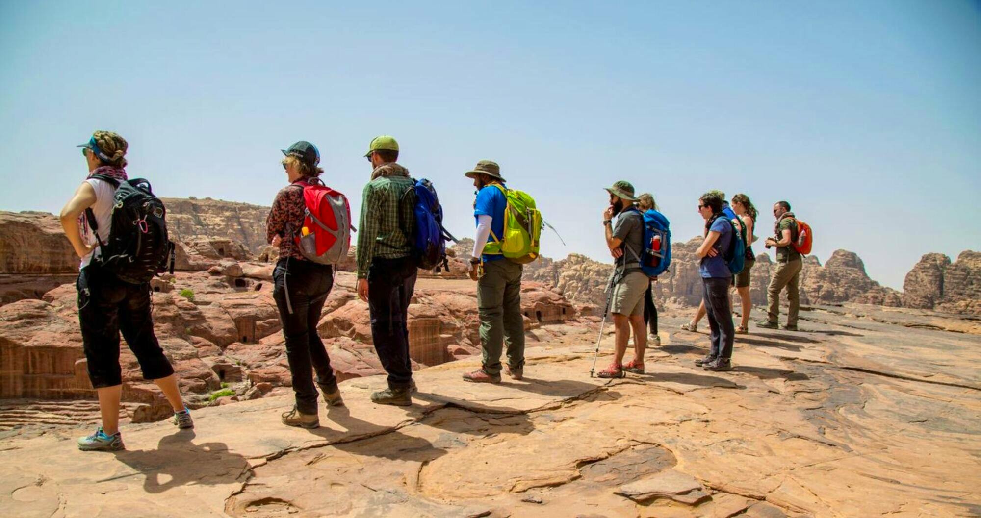 tourists in jordan