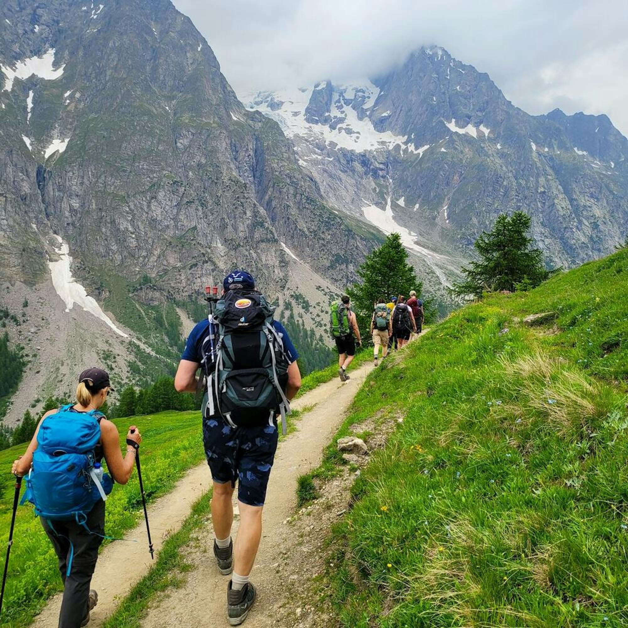 mont blanc with view of the alps
