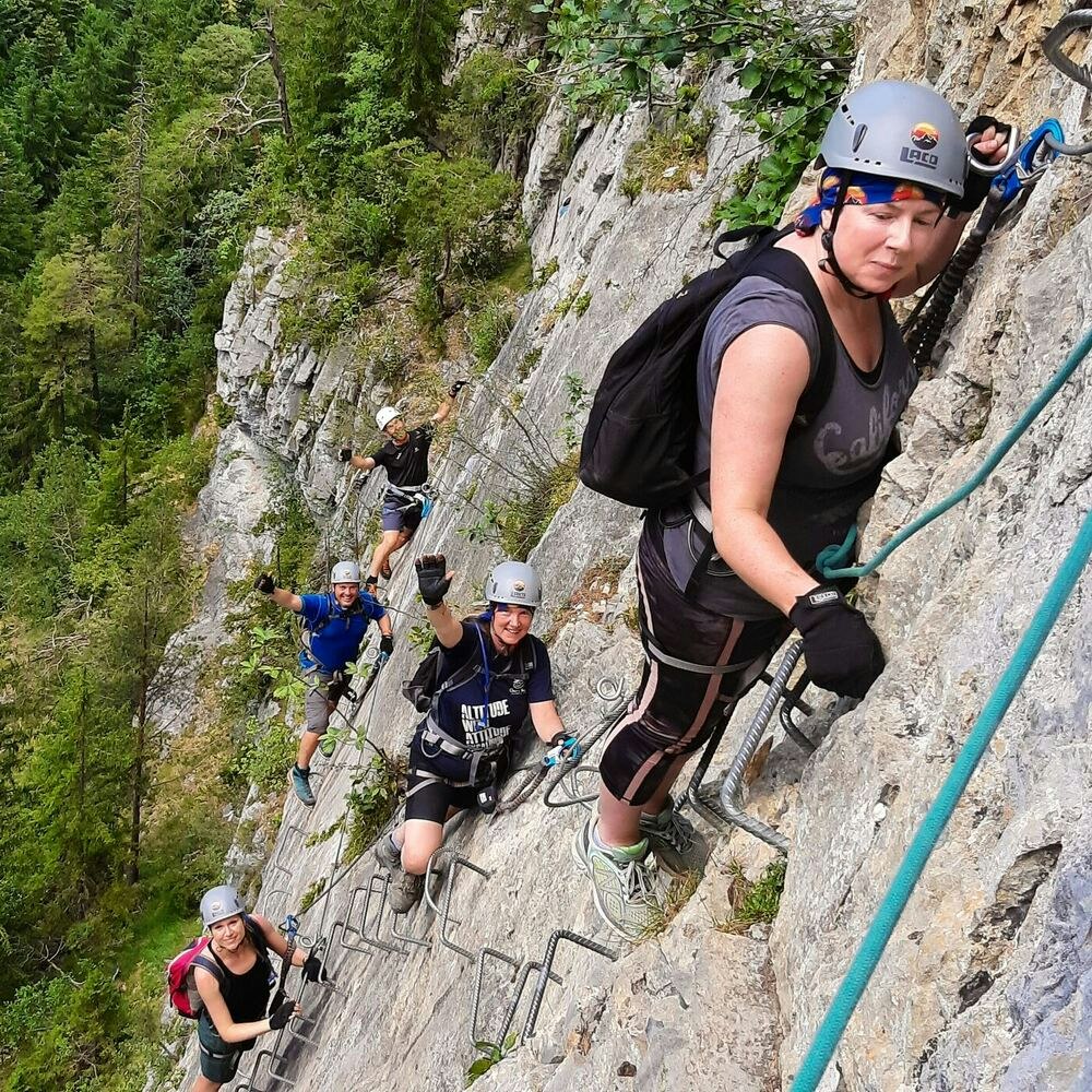 technical climb in switzerland