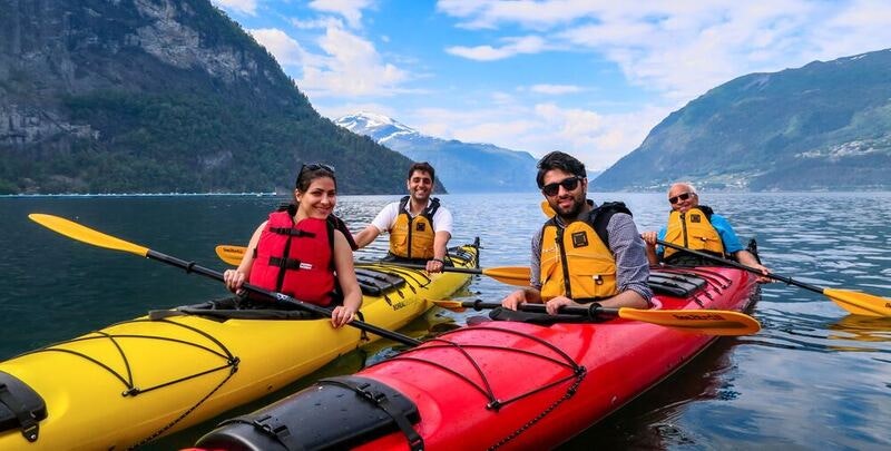 Watersports (kayaking) in Norway