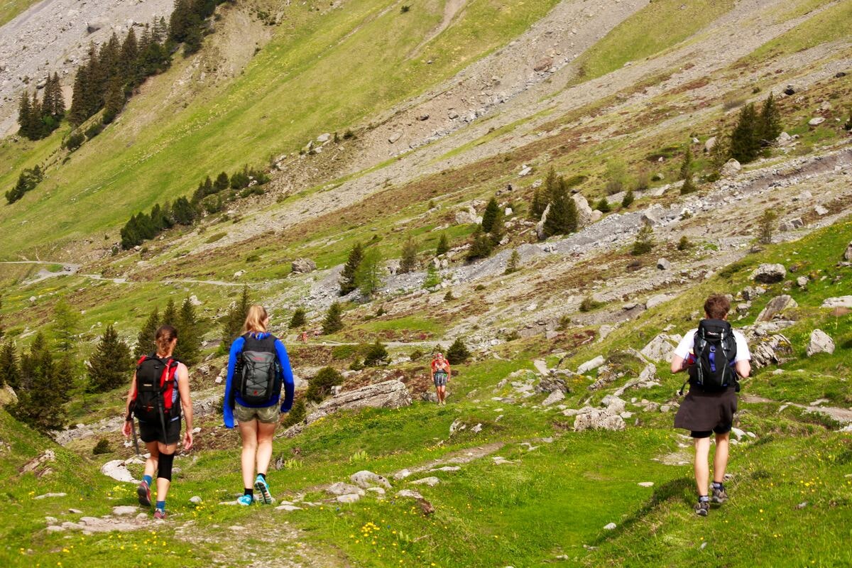 swiss hiking scenery
