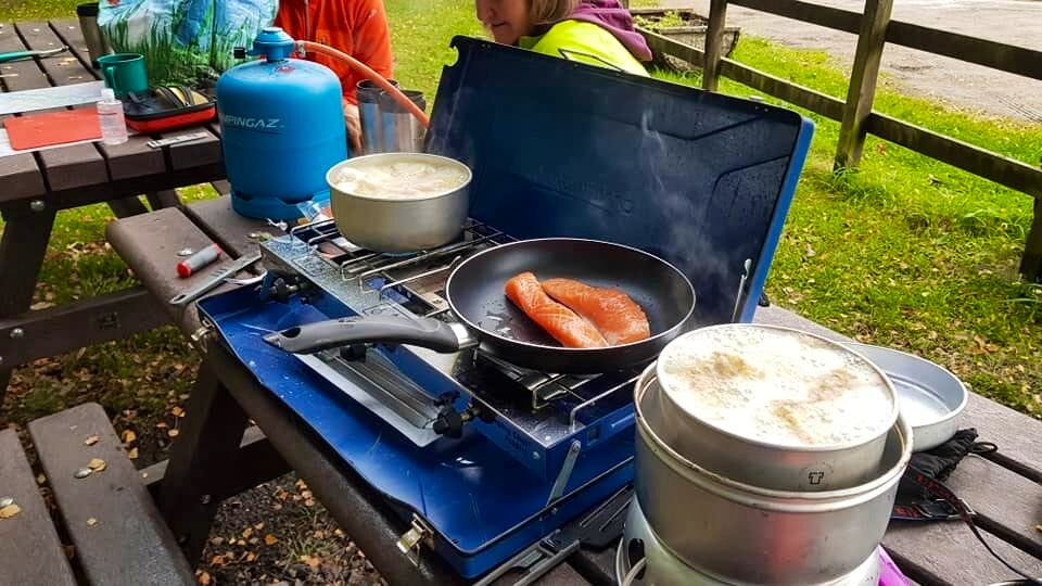 camp cooking equipment