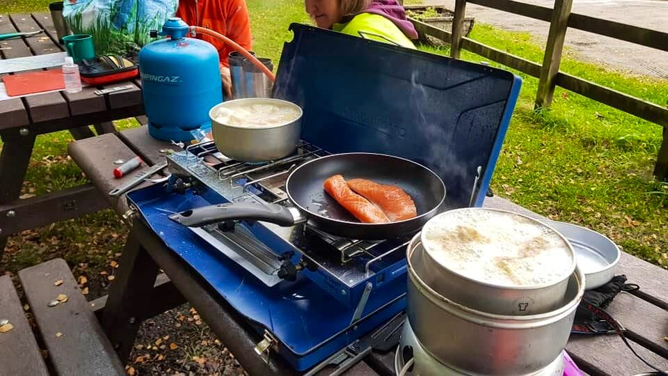 camp cooking equipment