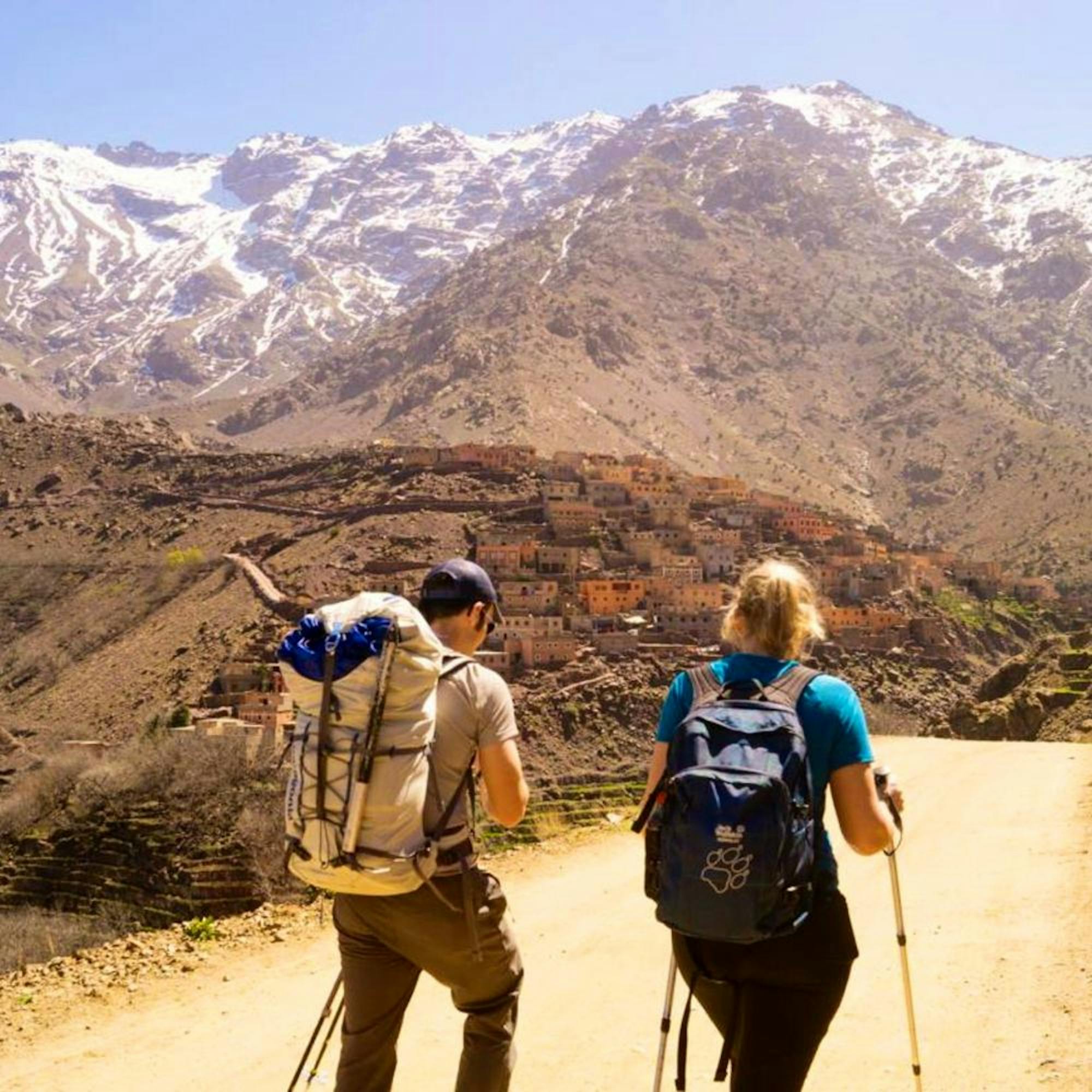 trekking atlas mountains toubkal