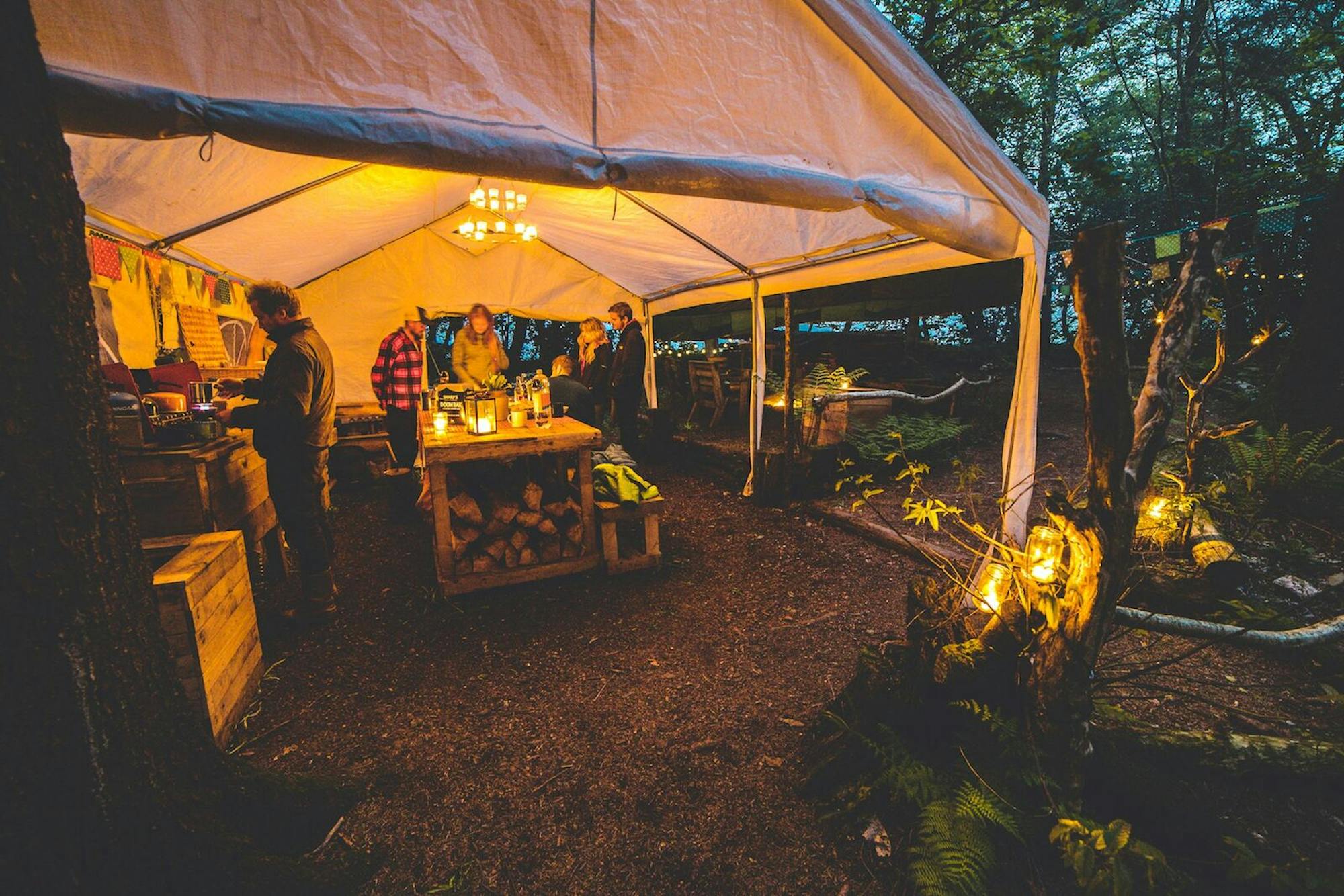 nighttime camping in cornwall