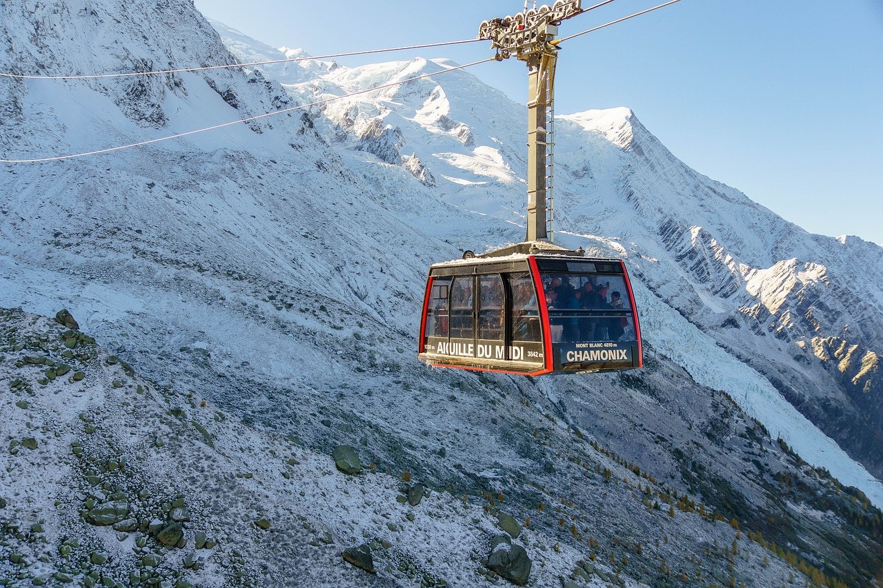 TMB chamonix cable car