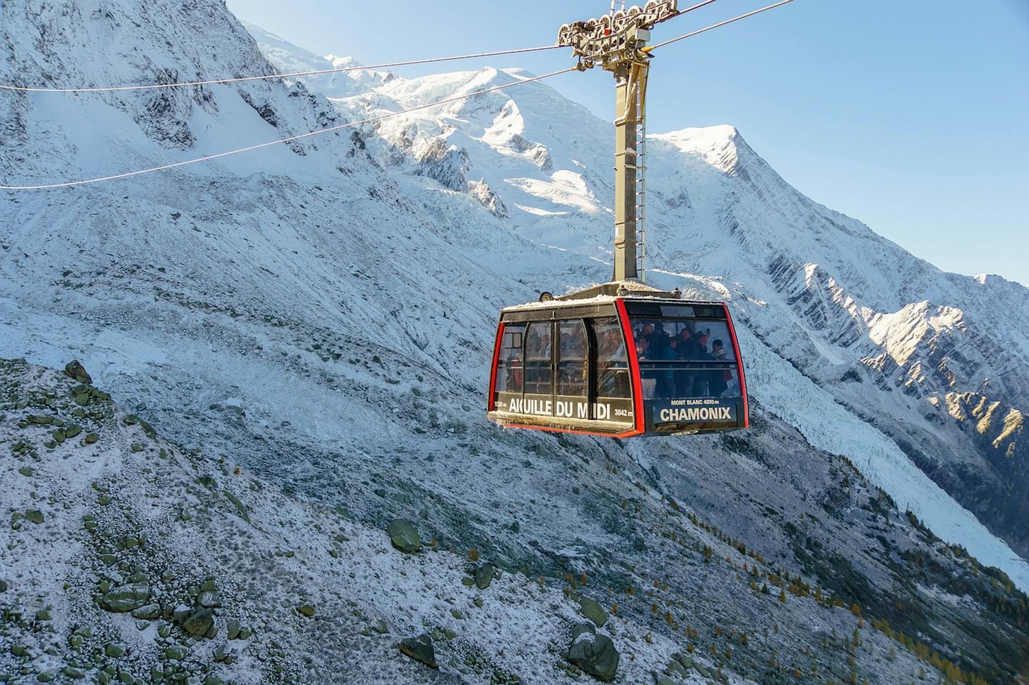 TMB chamonix cable car