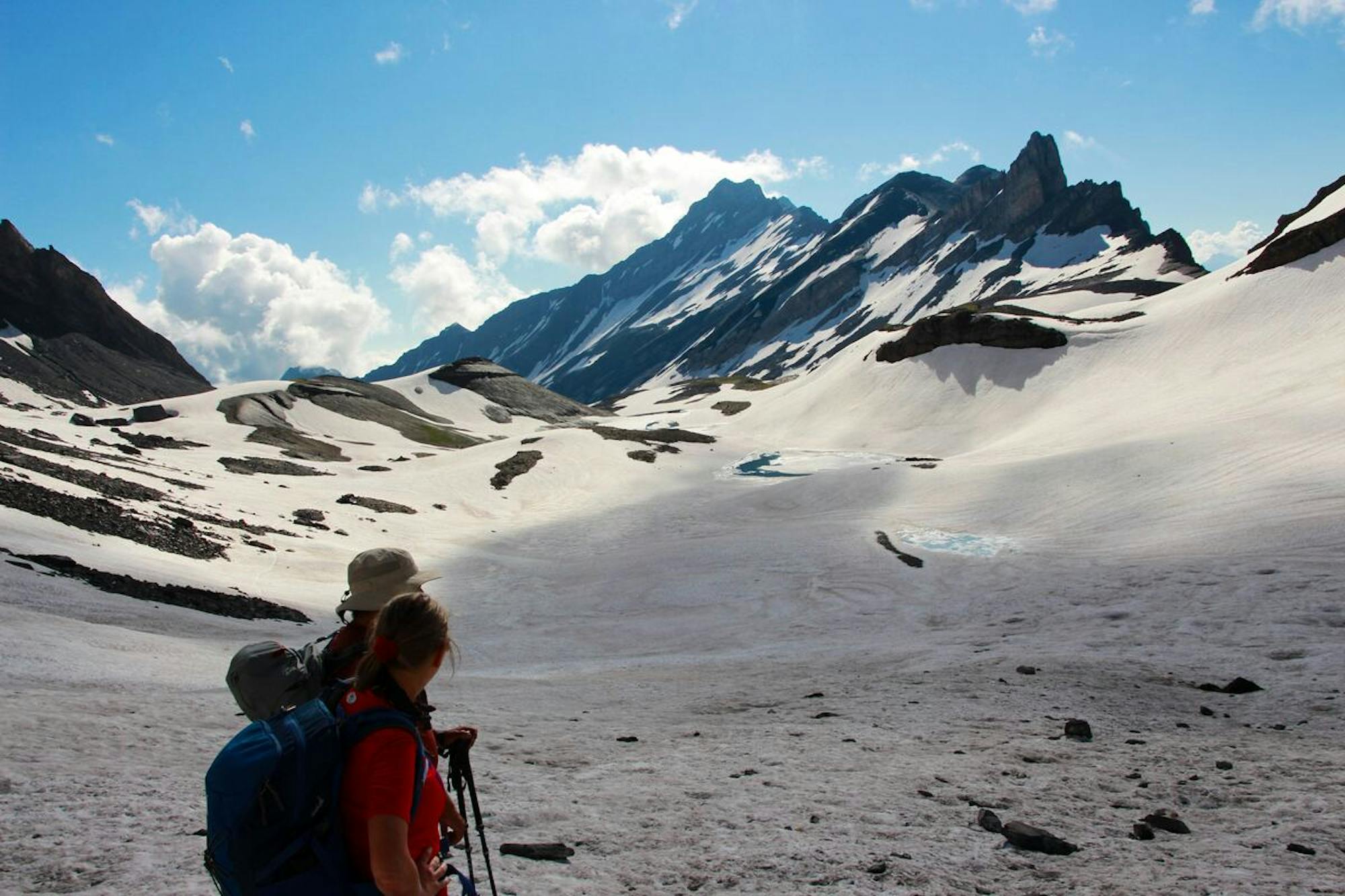 alpine hiking in switzerland