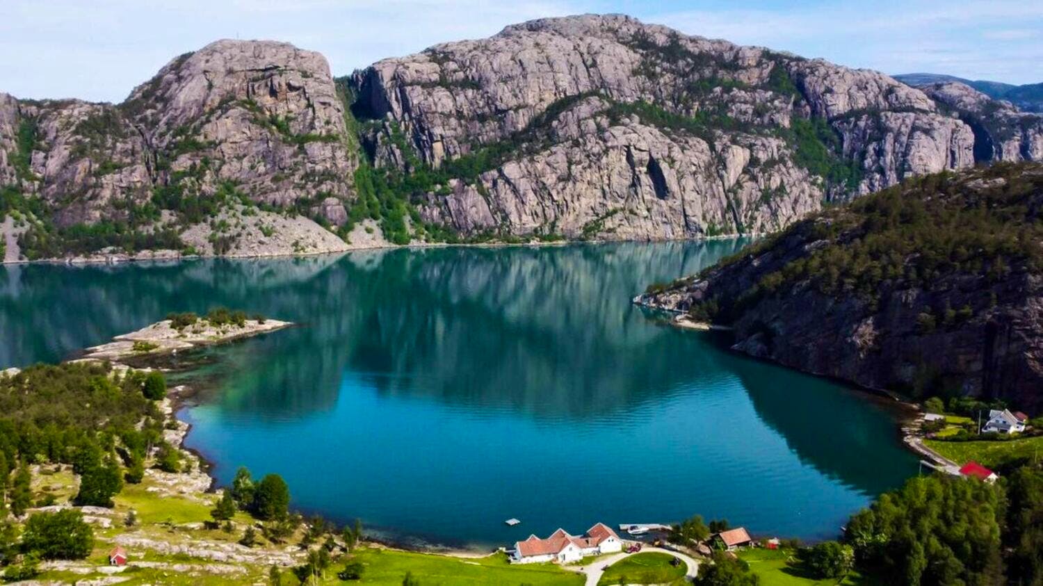 hiking through fjords
