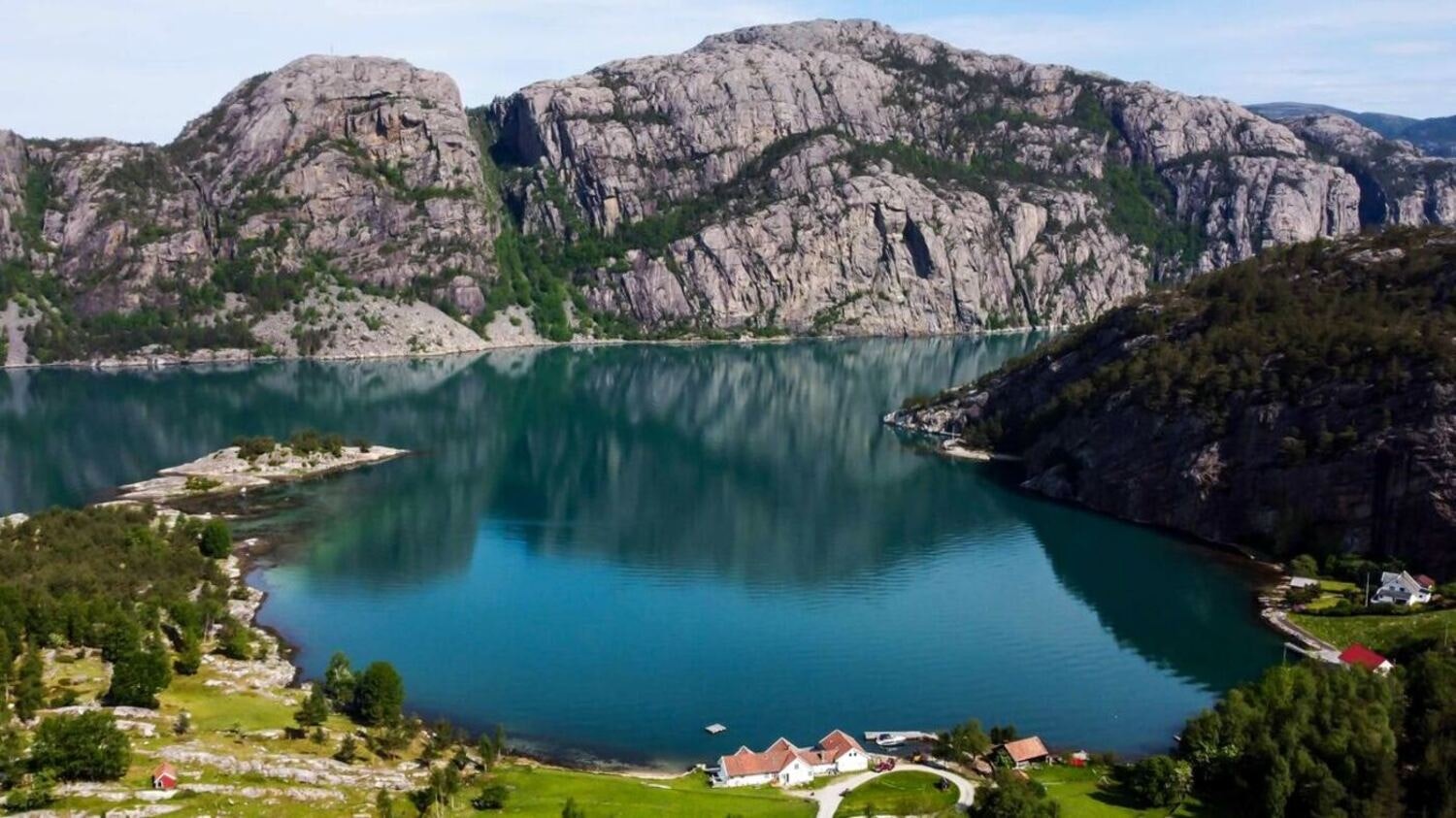 hiking through fjords
