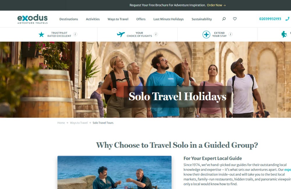 Exodus Travels - One of the best solo travel companies