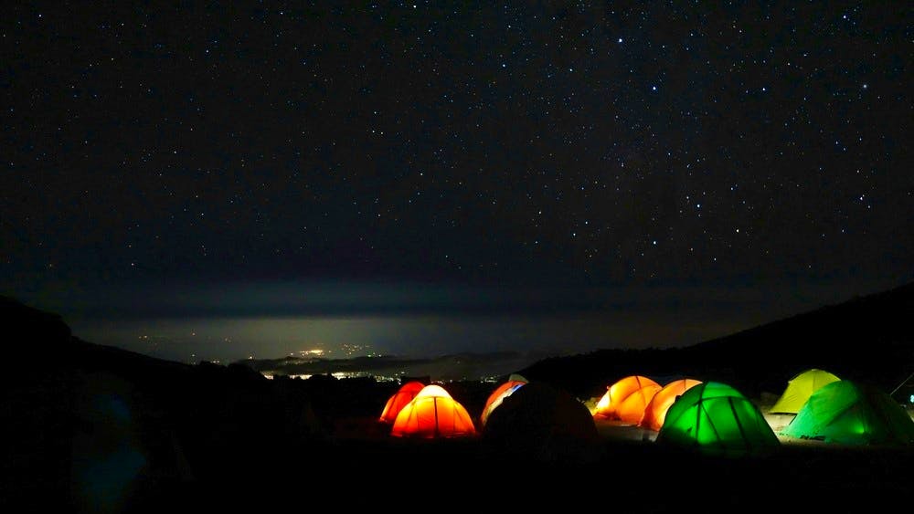 camping on kilimanjaro