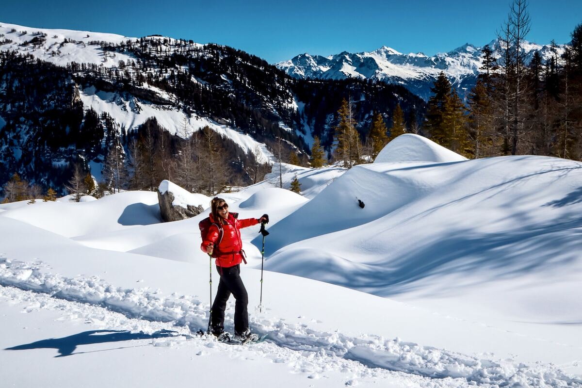swiss sledding landscape