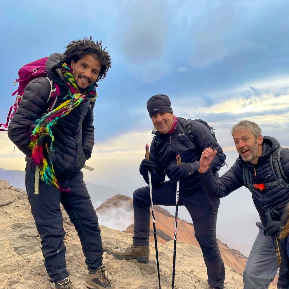 hikers trekking poles