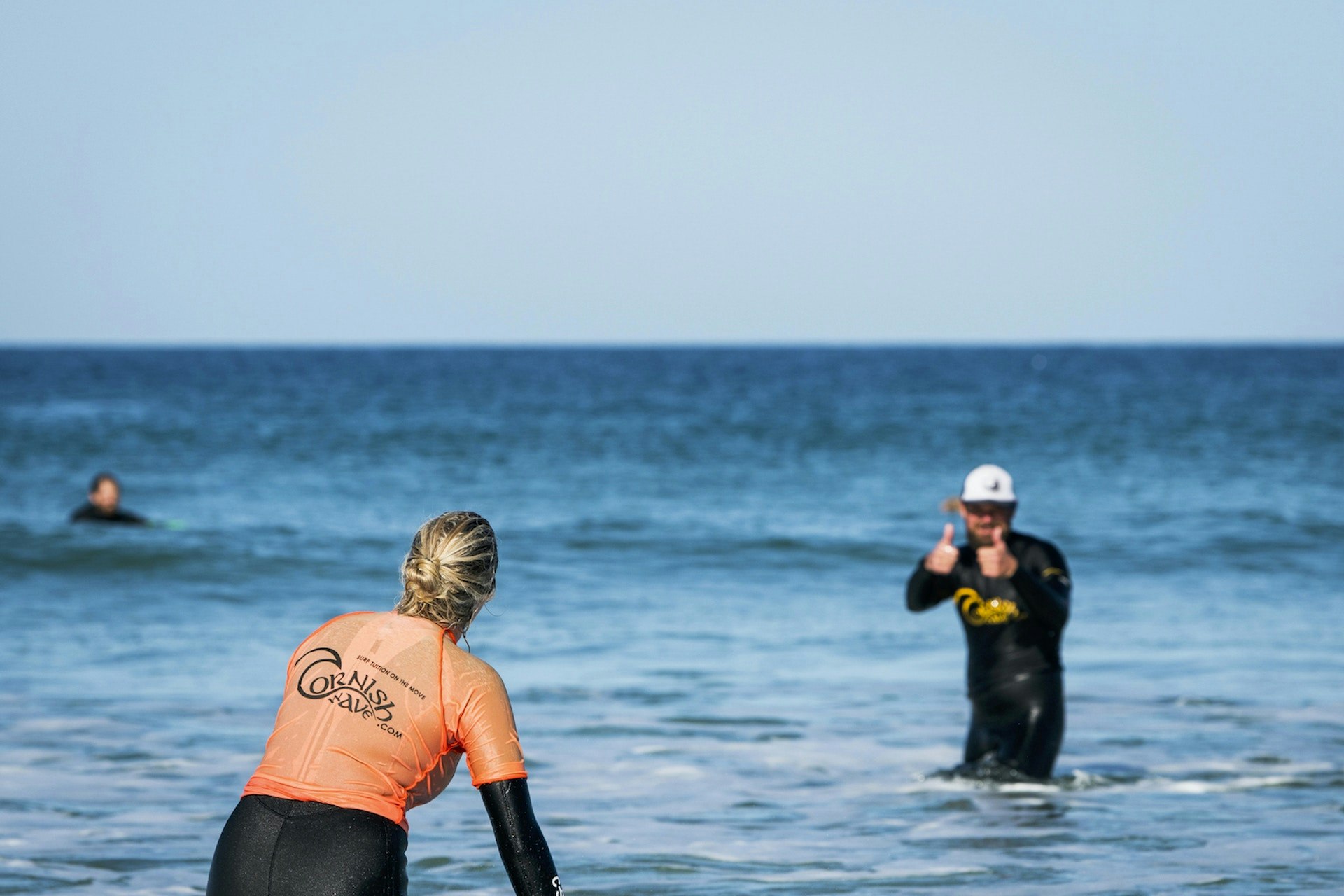 surfers in newquay