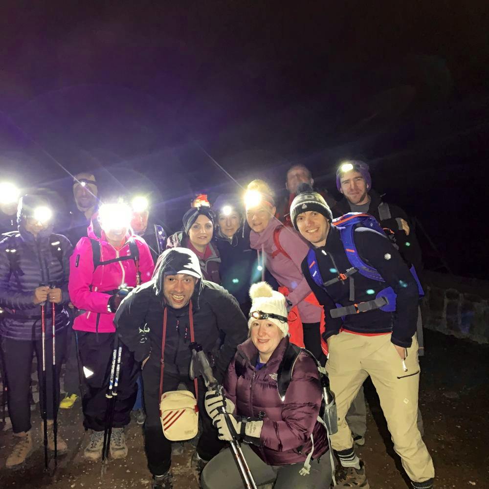 hikers group night