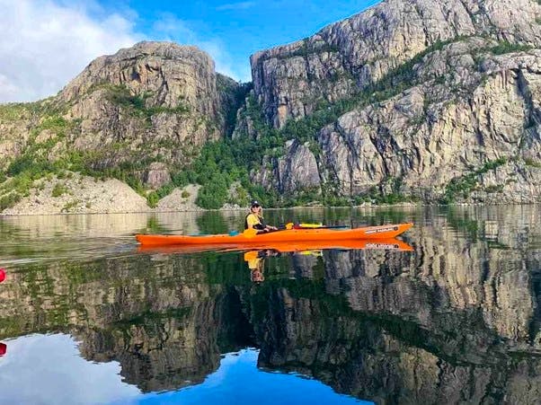 woman kayaking in norway (2)