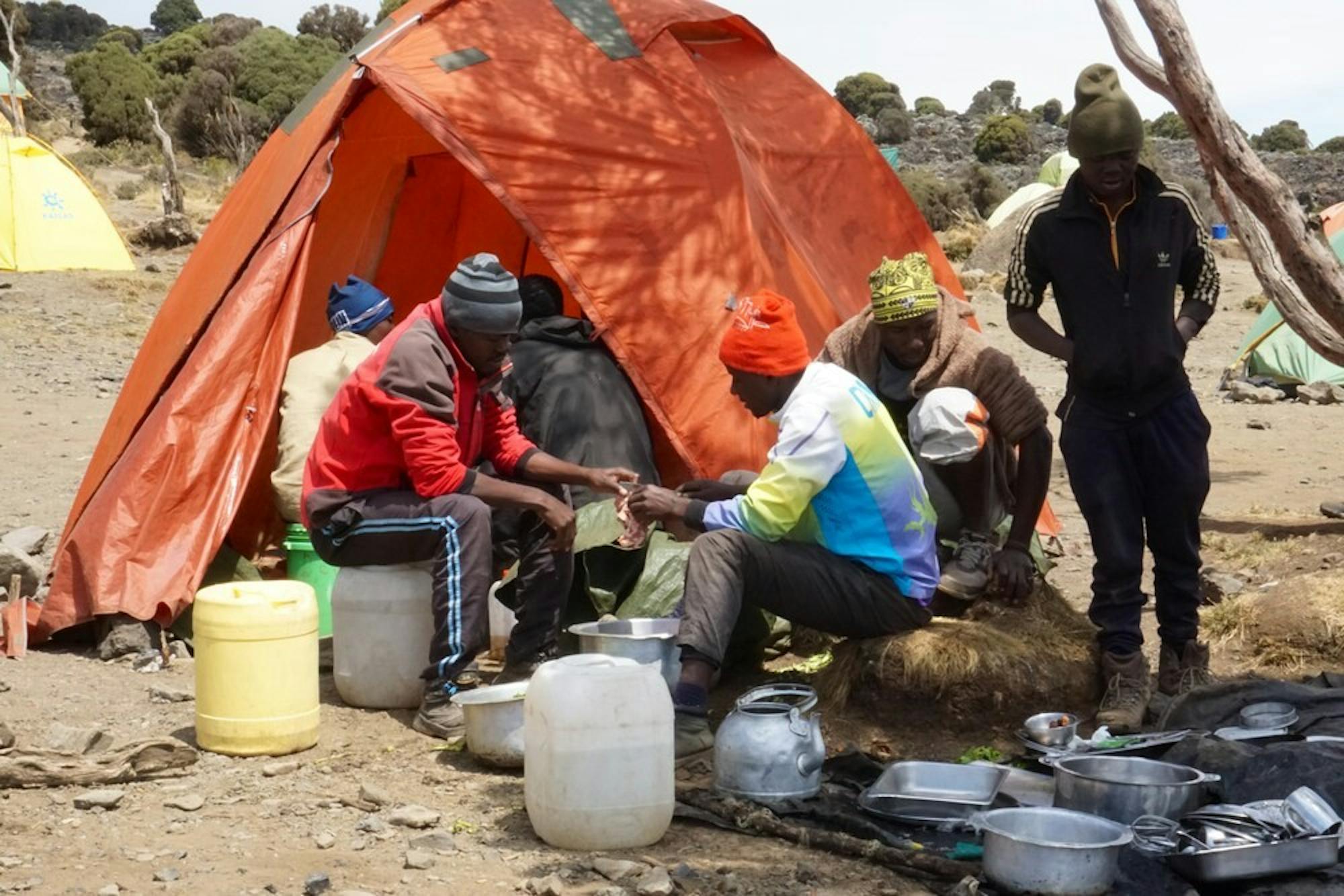 cooking on kilimanjaro