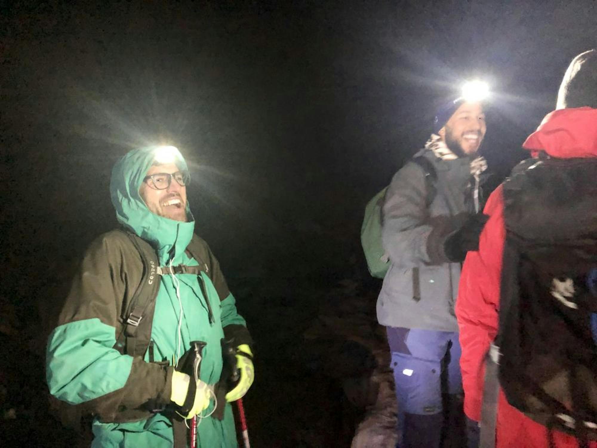 Toubkal winter night