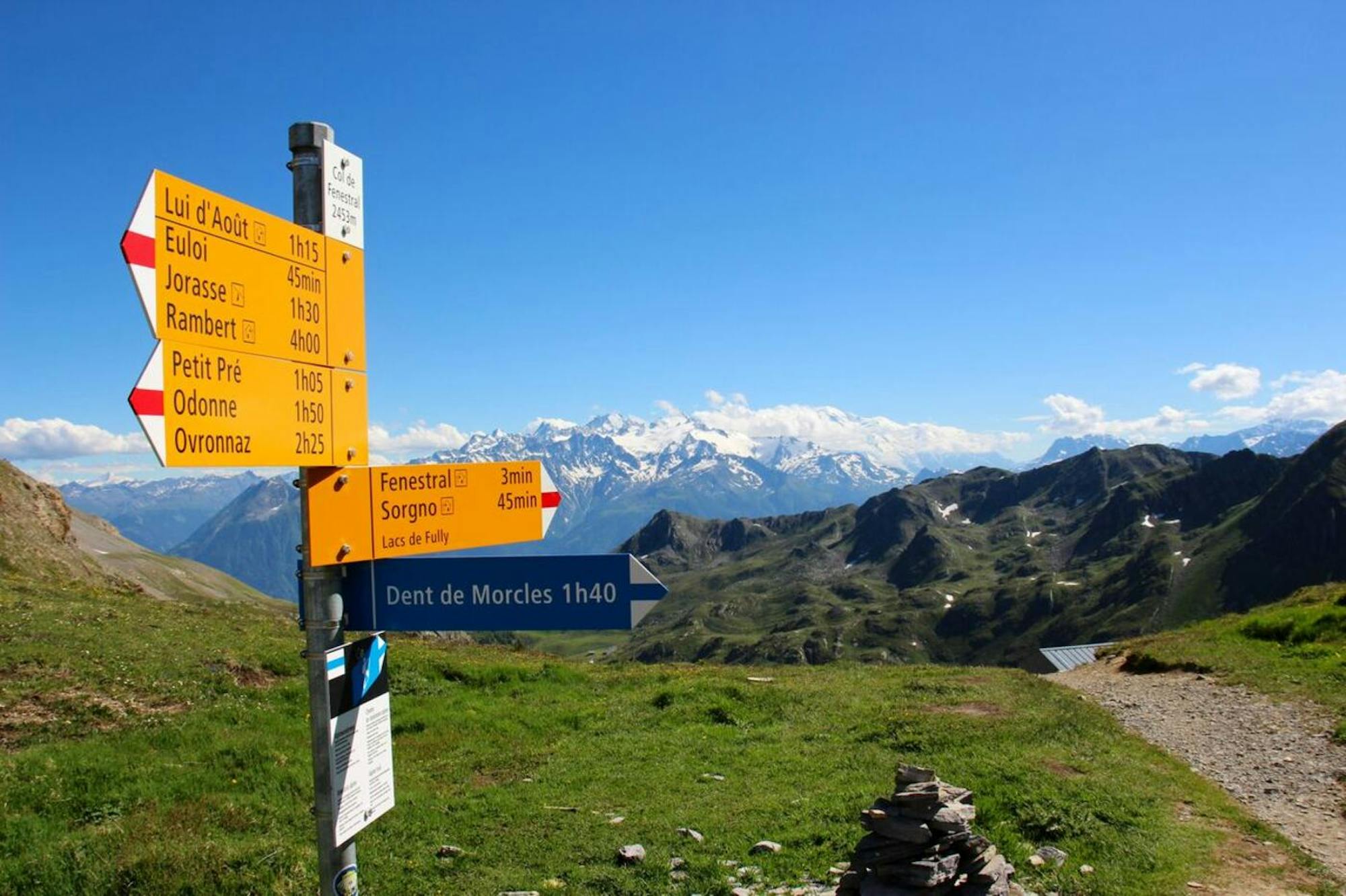 well-marked swiss hiking trails