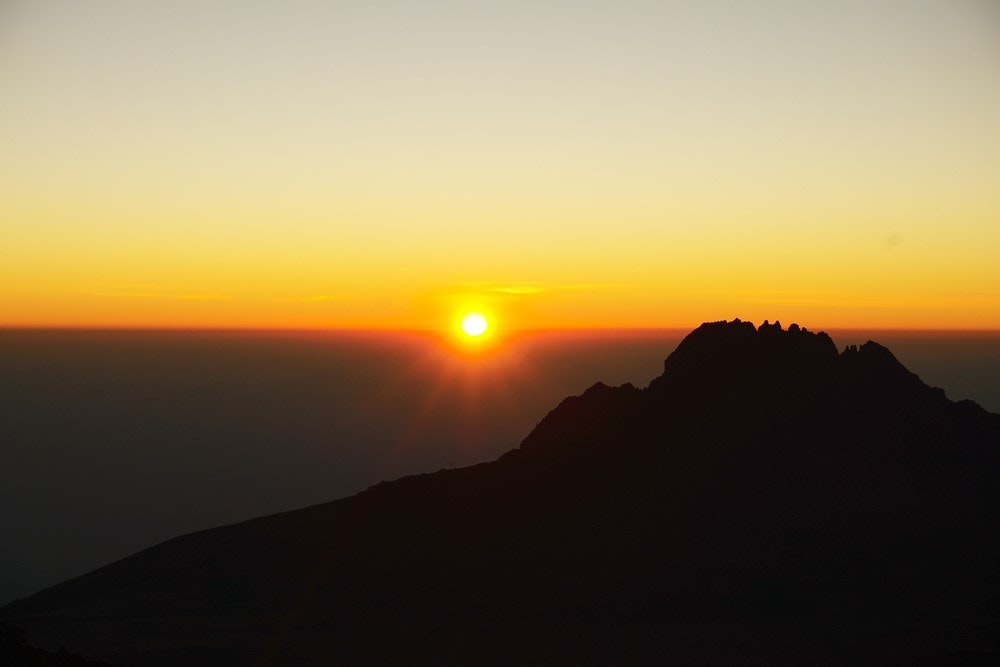 Sunrise on top of the world