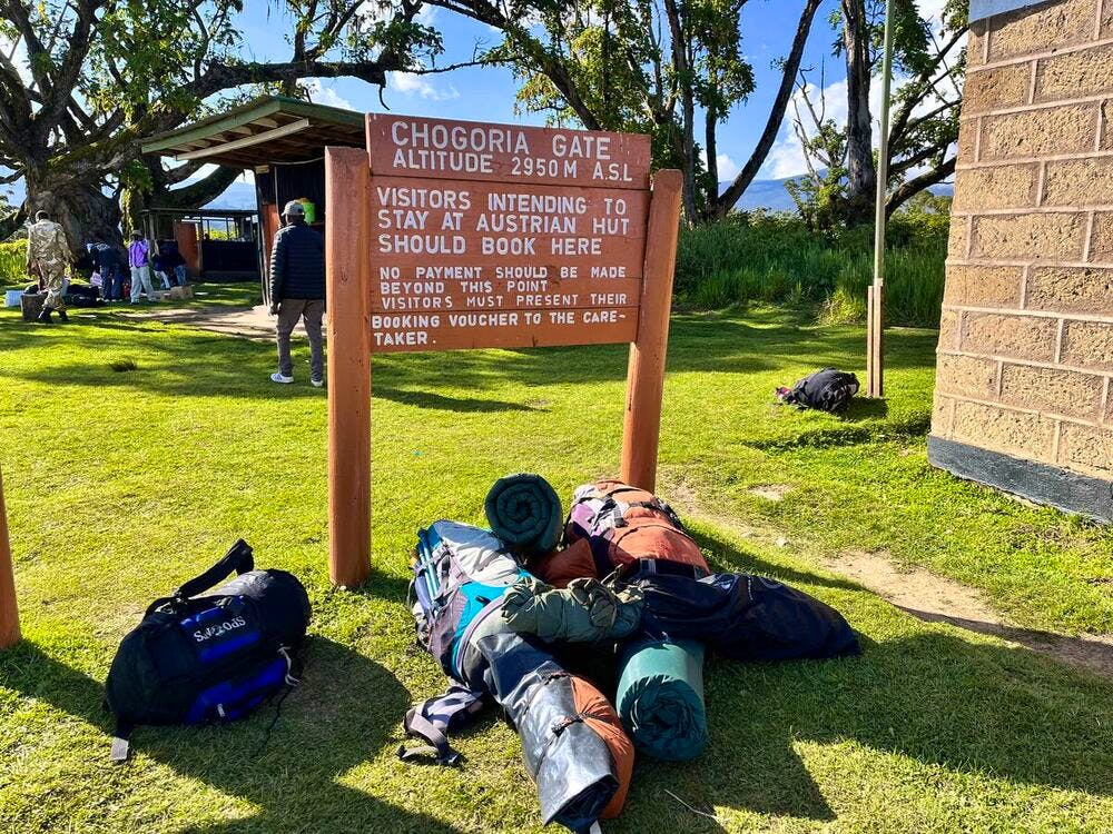 mount kenya camping site