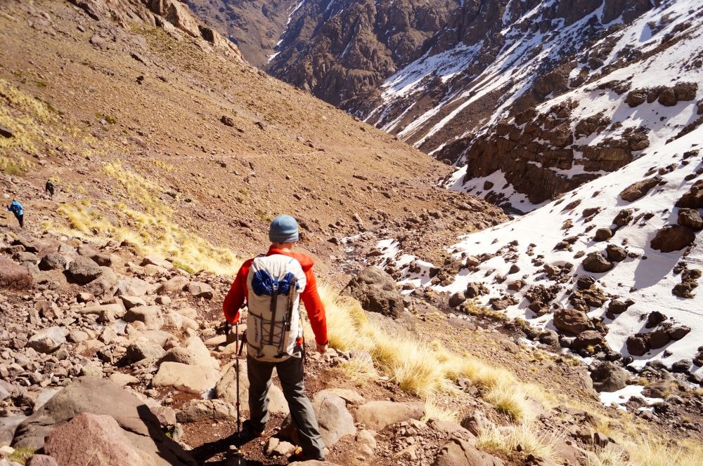 hiker toubkal