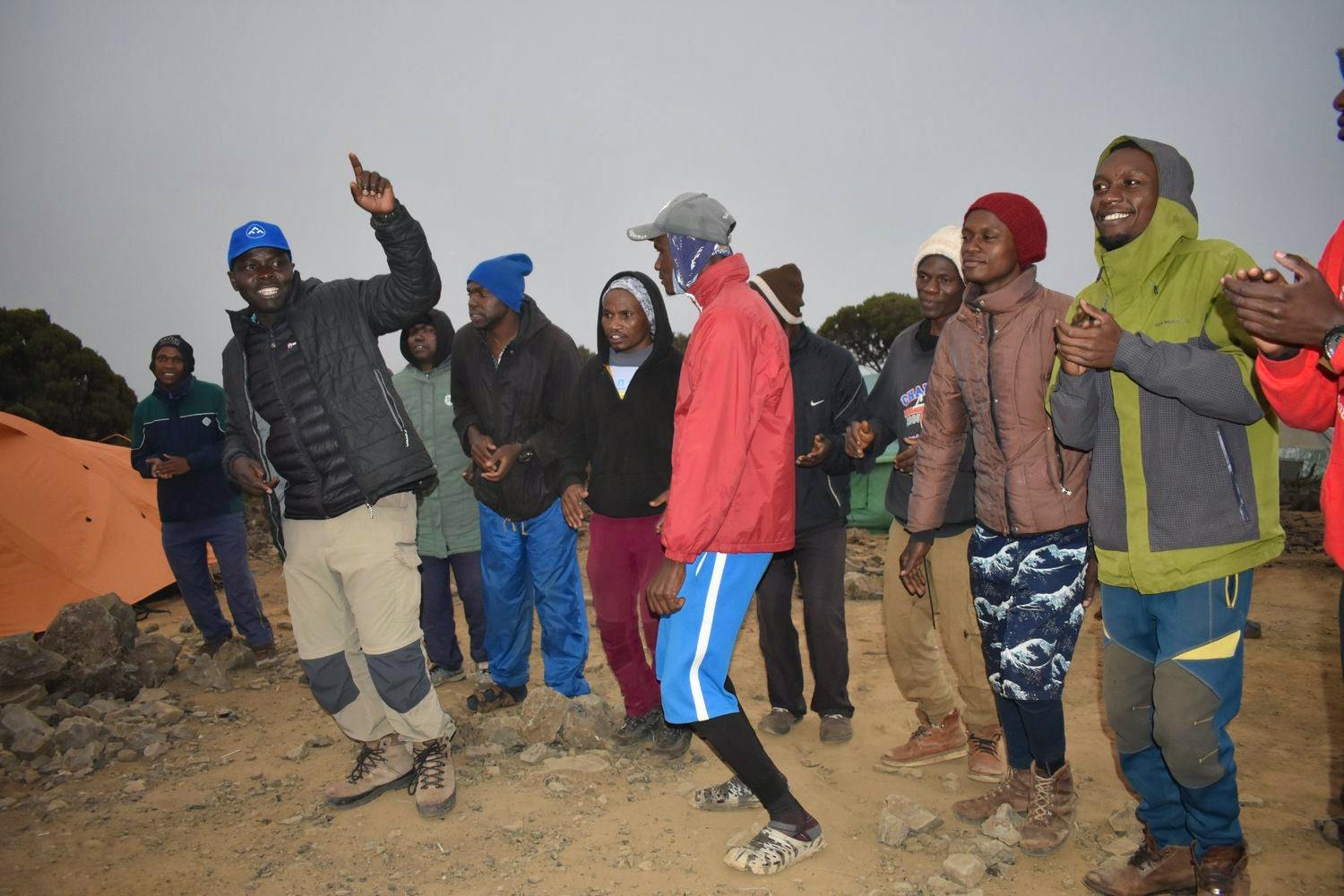 Kilimanjaro Camp team singing