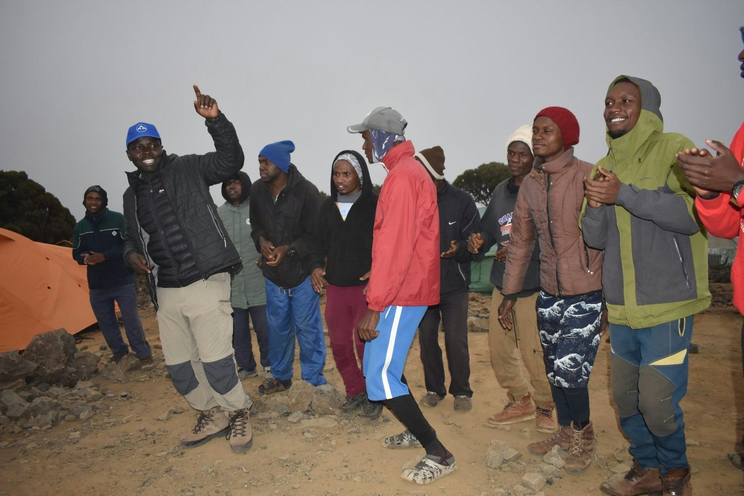 Kilimanjaro Camp team singing
