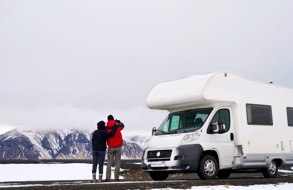 Camper van in Iceland