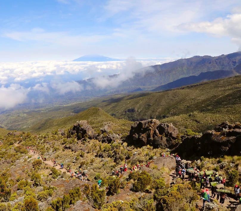 Machame to Shira